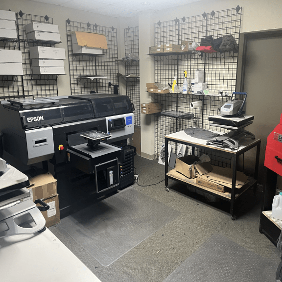 Our DTG T Shirt Printing Department